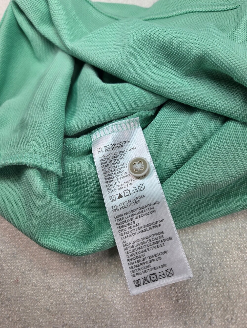 Tommy Bahama IslandZone Supima Polo Shirt Men’s XL Green - Picture 6 of 6